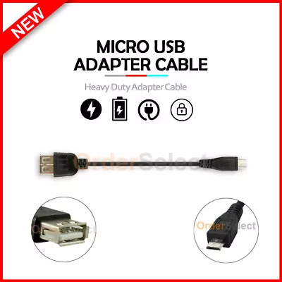 OTG Cable Micro USB To 2.0 Adapter For Android Phone Tablet Charge Data Sync • $2.99
