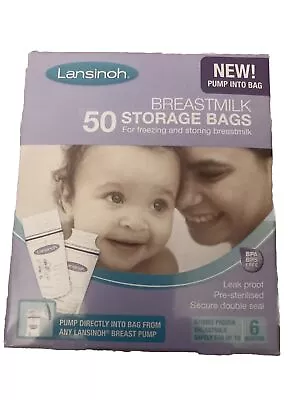 Lansinoh Breast Milk Storage Bags (50 Pack) • £8