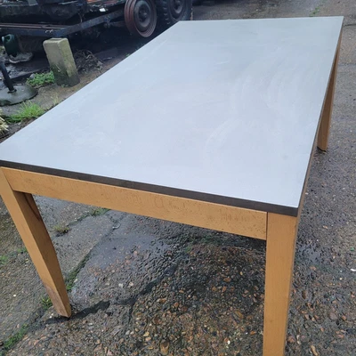 £125 • Buy Table Stainless Steel Top Ash Legs Solid