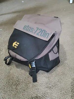$6.20 • Buy ETNIES Vintage Messenger Bag Skateboard Backpack Black Brown