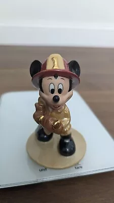 $20 • Buy MICKEY MOUSE Fireman Figurine Walt Disney Porcelain 4  Firefighter