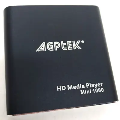 AGBTEK HD Media Player Mini 1080 High Def Multimedia Interface Player Untested • $20