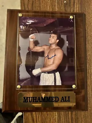 Muhammed Ali Hall Of Fam Boxer 8 X 10 Autographed Plaque • $250