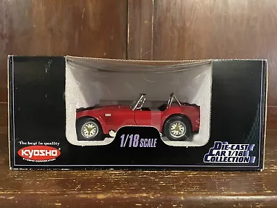 NEW! Kyosho Shelby Cobra 427 S/C Convertible Red 1:18 Scale DieCast Replica • $116.95