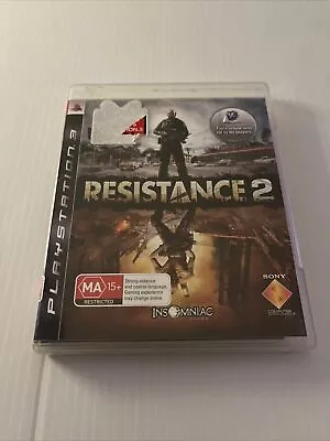 Resistance 2 Sony Playstation 3 VCG COMPLETE WITH MANUAL FREE POSTAGE • $9.99