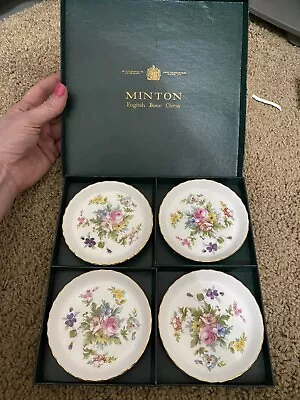 Minton China Marlow - Set Of Four Coasters In Original Box • $39