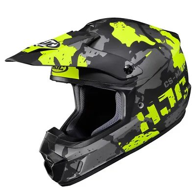 HJC CS-MX2 Ferian Motocross Helmet HI-Viz Yellow XS SM MD LG XL 2XL 3XL ATV BK • $98.99