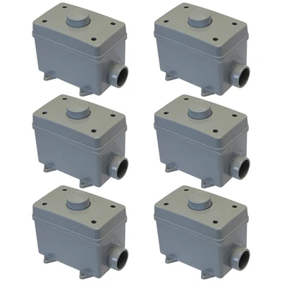 $183.88 • Buy 6 Pcs Outdoor Speaker Volume Controller Weatherproof Wall Mount RMS 100W Gray