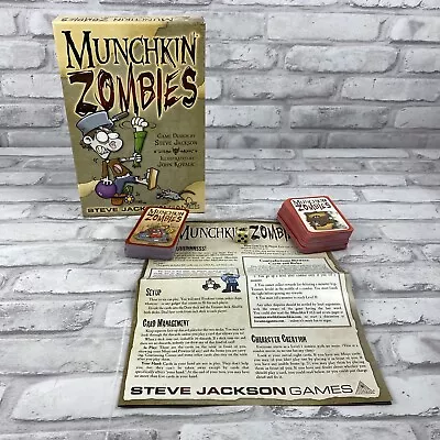 Munchkin Zombies Card Game Steve Jackson Games Complete Dork Tower Characters • $15.74