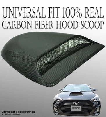 $215.99 • Buy JDM 100% Real Carbon Fiber Hood Scoop Vent Cover Universal Fit Racing Style E87