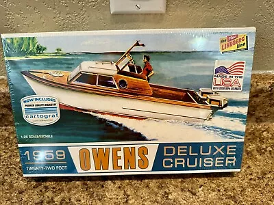 The Lindberg Line 1959 Owens Deluxe Cruiser Boat Plastic Model Kit • $29.95