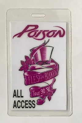 Poison Laminate Backstage Pass. • $32