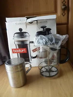 Bodum Cappuccino Chambord  Coffee Set French Press Cafetiere  In Original Box • £19.95