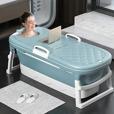 $190 • Buy Inflatable Adult Folding Portable Bathtub Bath Tub Spa Warm Soaking Bathing Tub 