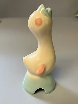 Vintage SHAWNEE POTTERY PIE BIRD VENT BLUE PINK 5 1/4  Pillsbury Premium • $21