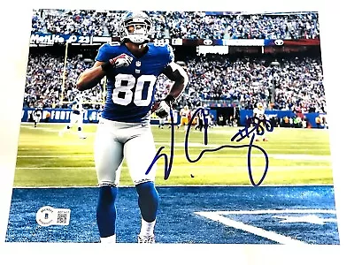 Victor Cruz Hand Signed 8x10 Photo New York Giants NFL Beckett BAS Cert #2 • $69.95