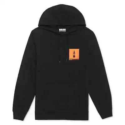 BASS OUTDOORS Black Berkshire Slim Fit Hoodie Hooded Pullover Sweatshirt 2XL XXL • $33.24