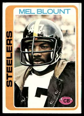 1978 Topps #475 Mel Blount Pittsburgh Steelers VG-VGEX NO RESERVE! • $0.99