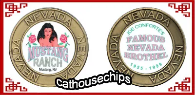 MUSTANG RANCH NevadaLegal Brothel Brass Coin Cat House  Whore House TOKEN • $9
