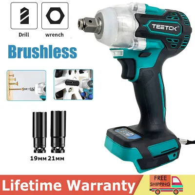 Replace For Makita DTW285Z 18V Brushless 1/2in Cordless Impact Wrench W/2 Socket • £34.20