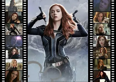 Marvel Black Widow Filmstrip Art A4 Print Photopicture Christmas Gift • £4