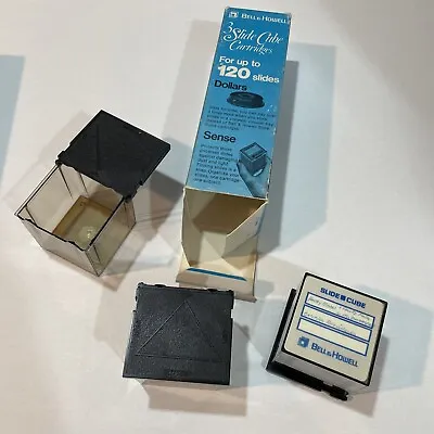 Vintage Bell & Howell 2x2 Slide Cube Storage For The Slide Cube Projector Box /3 • $12.50