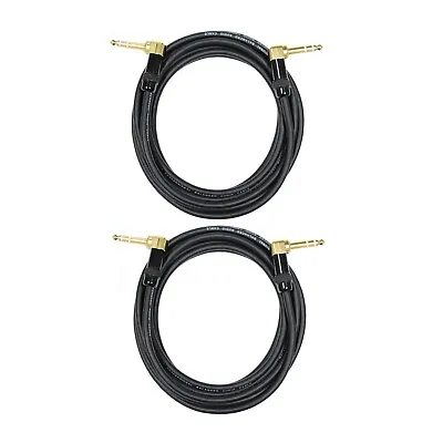 Audio2000's C25025P2 25 Feet 1/4  TRS Right Angle To Right Angle Cable (2 Pack) • $31.95