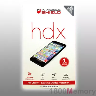 ZAGG InvisibleShield HDX Extreme Screen Protector For Apple IPhone 6+ 6S Plus • $12.40