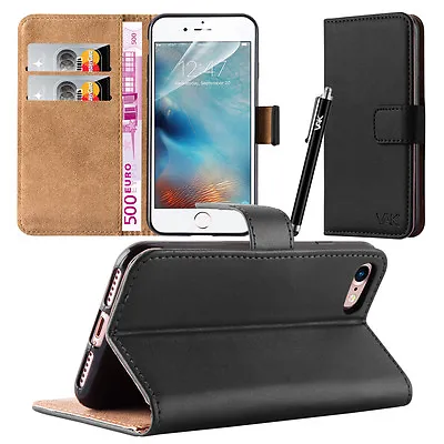 IPhone 77 Plus Phone Case Leather Wallet Cover With Screen Protector For Apple • £5.95