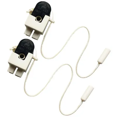  2 Pcs Wall Lamp Toilet Hanging Screws Metallic Line Pull Switch • £7.99