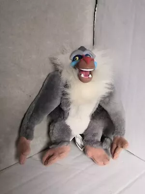 Vintage Disney The Lion King Rafiki Baboon Figure Plush Plastic Face Mattel 1994 • £9.99