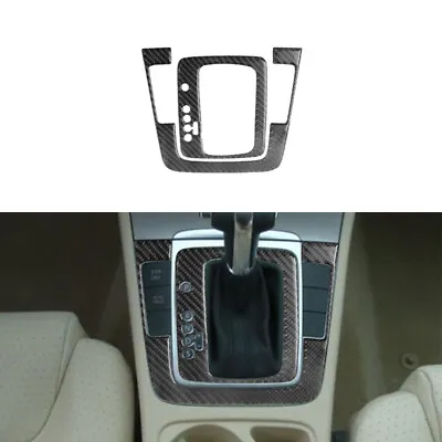 2X  Carbon Fiber Gear Shift Panel Trim Cover For Volkswagen Passat 2006-2011 • $24.99