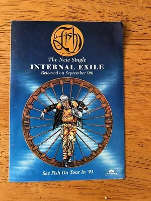 Fish - Internal Exile (record Company Promo Flyer) 1991 - NEW (Marillion) • $6.17