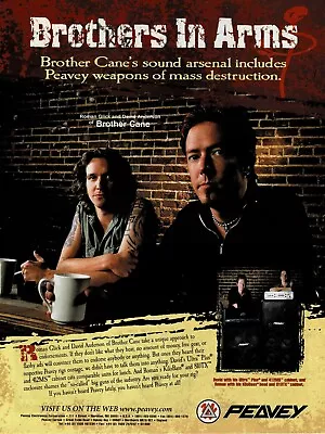 Brother Cane - Roman Glick & David Anderson - Peavey Amps - 1999 Print Ad • $5.95