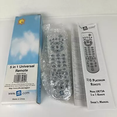 New In Box X10 5-In-1 Universal Remote Control UR73A NOS • $5.89