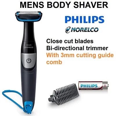 $69.90 • Buy Philips Cordless Body Shaver Chest Legs Arms Neck With Trimmer Guide Sharp Blade
