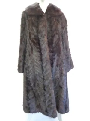 Mint Canadian Dark Ranch Mink Fur Coat Jacket Women Woman Sz 4-6 Small • $275