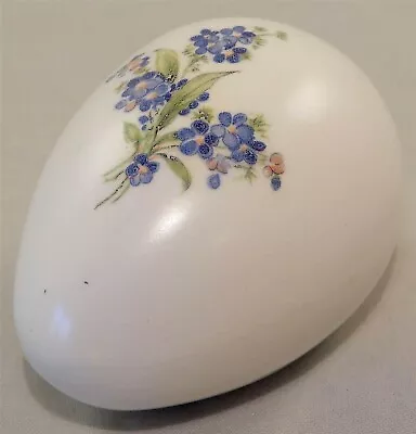 Vintage Ceramic Egg Figurine Violet Design 3  Long • $6