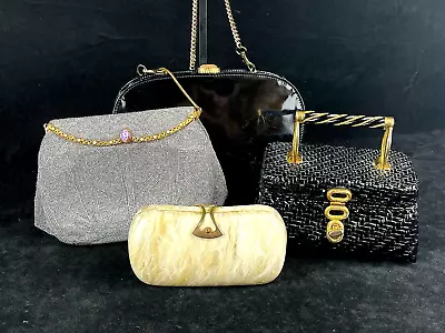 Vintage Designer Handbag Purse Lot (4) Saks 5th Ave I. Magnin Oscar De La Renta • $159
