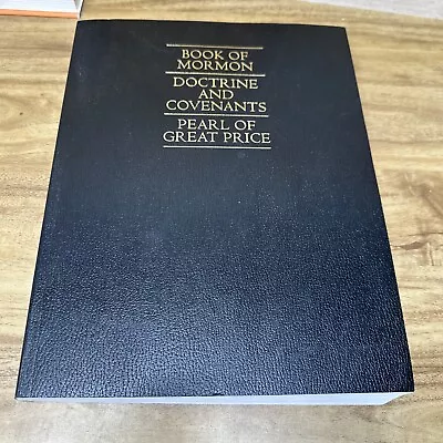 EXTRA LARGE TRIPLE  Book Of Mormon D&C Pearl PB LDS Doctrine And Covenants • $29.99