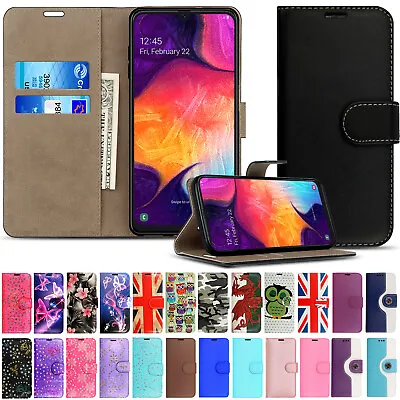 Case For Samsung Galaxy S6 S7 Edge E5 S4 S5 Magnetic Flip Leather Wallet Cover • £2.99