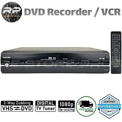 Toshiba DVR660 DVD VCR Combo Player VHS To DVD Recorder HDMI 1080p DTV Tuner • $479.99