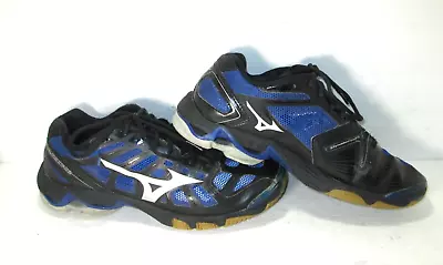MIZUNO Wave Lightning RX@ Blue Volleyball Shoe Sneaker In A Size 9.5 • $13.95