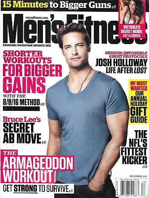 Men's Fitness Magazine Josh Holloway Workout Muscle Gain Steve Weatherford 2011 • $13.45
