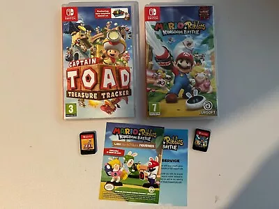 Toads Treasure Tracker + Mario Rabbids Kingdom Battle - Switch • £30