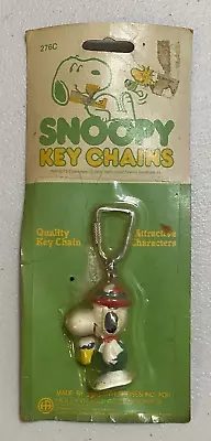 Vtg Peanuts Snoopy Key Chain Charles Schultz Peanuts  Oktoberfest Holding Beer • $14.71