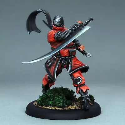 Painted Ninja Rogue D&d Miniature Red Mantis Assassin Dnd Misaki Crew Malifaux • $118