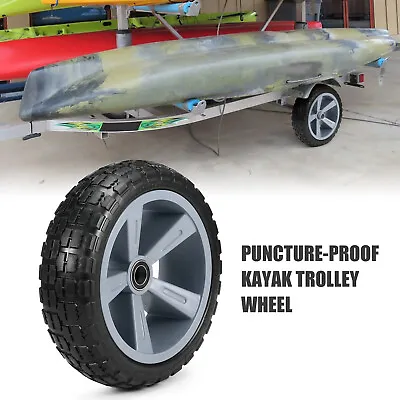 $26.41 • Buy New 10 Inches Puncture-proof Kayak Trolley Tire Wheel For Kayak Canoe Cart N2I8