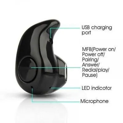 Mini Wireless Bluetooth 4.0 Earphone Stereo Headset Compatible With All Phone • $4.90