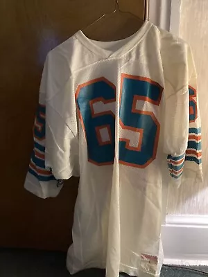 Vintage 1970s Miami Dolphins Mitchell & Ness Jersey Size Large • $49.99